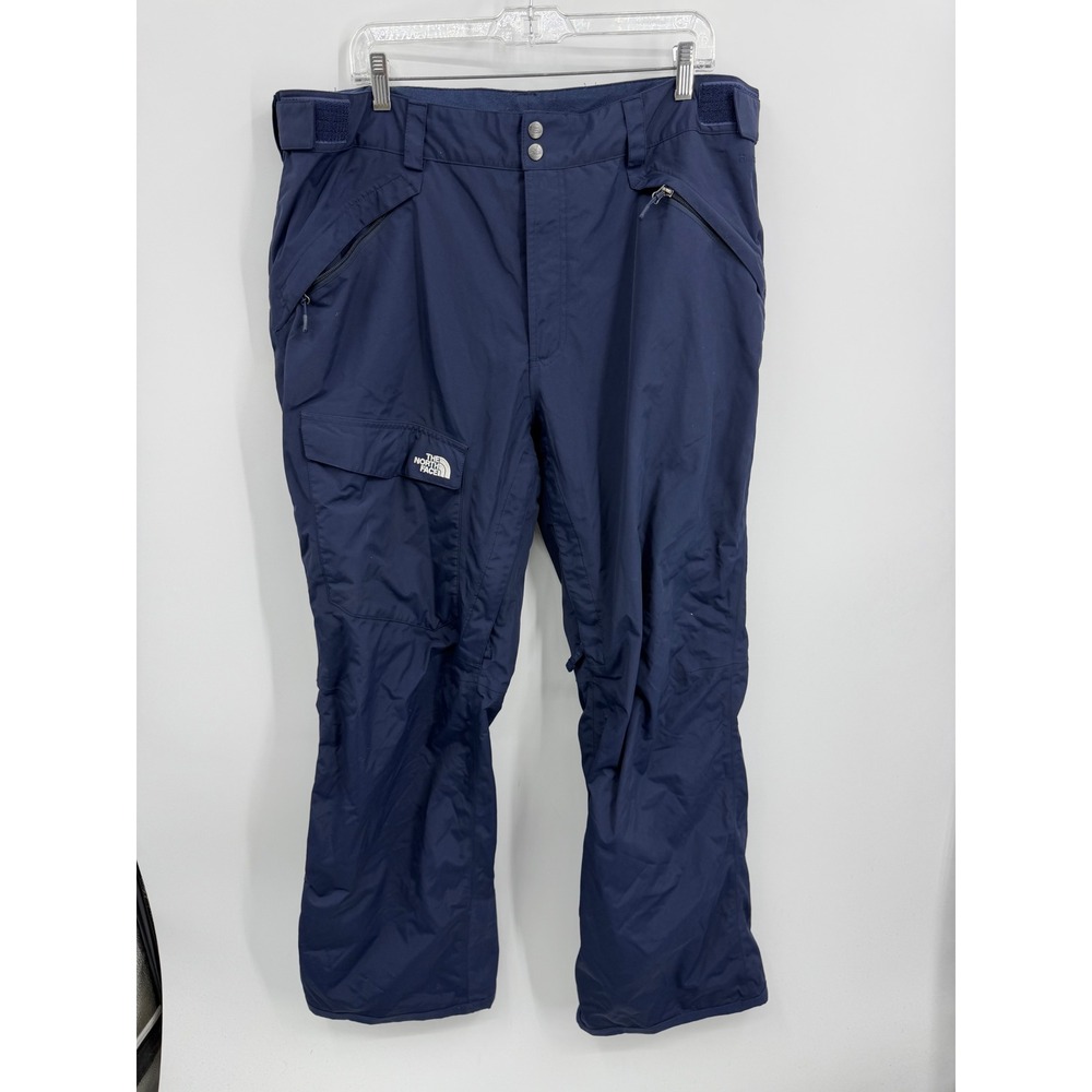 The North Face HyVent Freedom Snow Pants Mens XL Navy Blue Insulated Ski Cargo